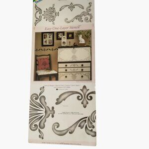 Delta Stencil Architectural Elements fleur de lis